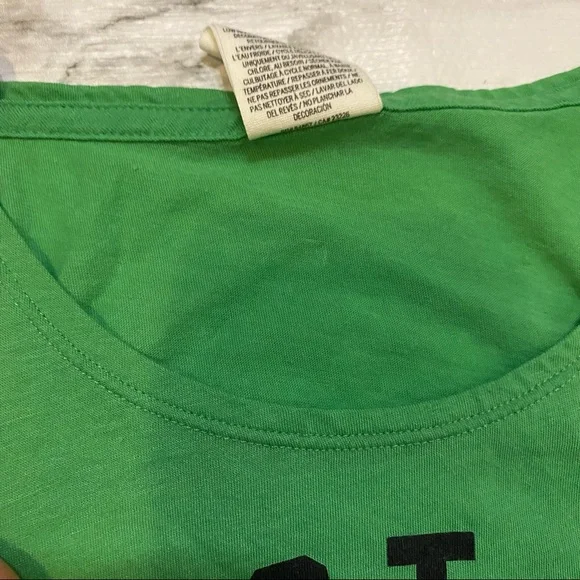 Victoria’s Secret PINK Irish Kiss Green Sleeveless Athletic Workout Y2K Top - Picture 5 of 10